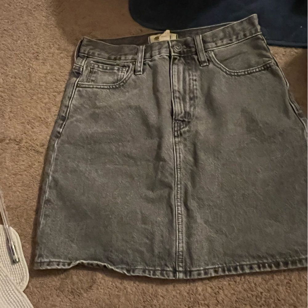 Madewell rigid aline denim skirt 25